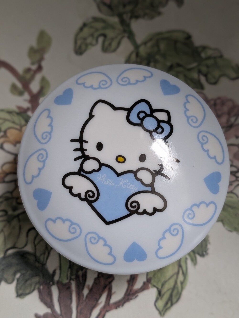 Vintage Hello Kitty White and Light Blue Heart Trinket Musical Box - Picture 3 of 7